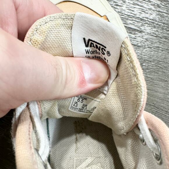 Vans Shoes Black Ball Hi SF Tropical Peach Salmon Skateboard Sneakers Size 6.5 - Picture 6 of 6